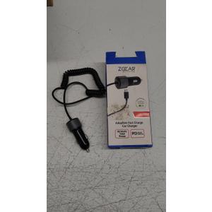 ZGEAR 2.4 AMP Car Charger Type C QCK CHRG And ZGEAR 3 Foot Flat Magnetic Sync & Charge Cable USB-C.