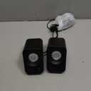 Speaker - 14W Stereo PC Speakers, USB Powered, Compact Size with 30 Tilt Design, Volume Dial Control, for Desktop, Laptop, Monitor, Gaming Consoles, Black