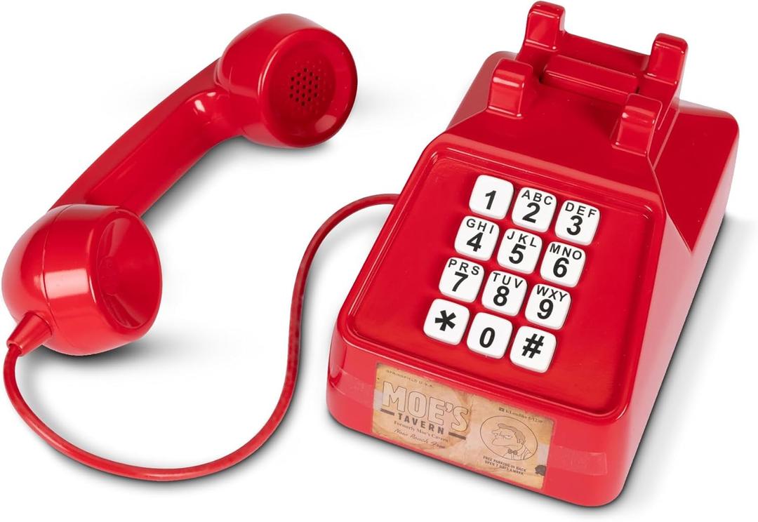 Disney The Simpsons Moes Prank Phone, Feature Iconic Telephone from Moes Tavern, Over 10 Prank Calls and Phrases
