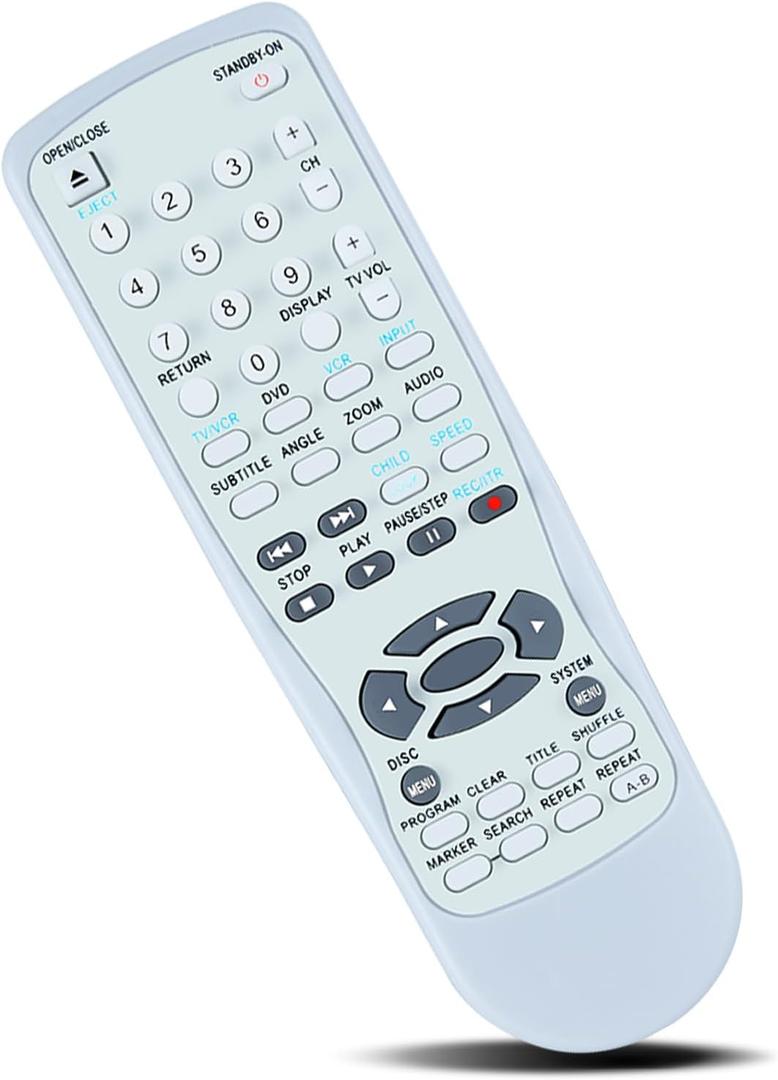 MDV560VR Replacement Remote Control fit for Magnavox DVD VCR Combo Player VHS Recorder MDV530/17 MDV560 MDV560VR/17 MDV560VR/17B MDV560VR17
