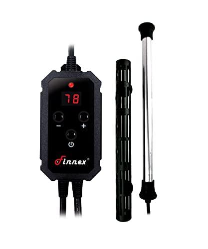 Finnex Titanium Aquarium Heater, ETL Listed UL STD, Redundancy Protection, Heater Guard (600 Watts)