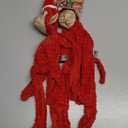 Bow Wow Pet Christmas Crinkle Monkey Stuffing-Free Plush Dog Toy 2 Pack