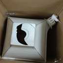 Alpine Corporation 28" Tall Indoor/Outdoor Candlelit Battery-Operated Lantern with Flickering Warm White LED Lights, Large - White