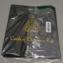 Sunauto Christmas Card Booklet 5x7, Linen Cover Christmas Greeting Card Binder Organizer with 50 Plastic Sleeves, Holds 100 Cards for Holiday Xmas Memory Keepsake Storage Book Album (Green)