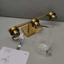 3-Light Bathroom Vanity Light, Modern Brushed Gold Wall Lights with Clear Glass Shades, Bathroom Wall Sconce Lamp for Mirror Living Room Bedroom Hallway