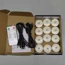 Rechargeable Tea Lights with Remote, Led Candles Flickering Flameless Tealights Candles, Battery Operated Candles for Home Restaurant Hotel Party Halloween Decorations, 12 Pack
