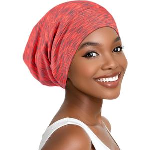Joyhabit Satin Bonnet for Sleeping | Hair Protection,Overnight Frizz Control & Breakage Reduction (Heathered Dusty Rose)
