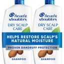 Head & Shoulders Anti-Dandruff Shampoo with 1% Pyrithione Zinc, Dry Scalp Care Shampoo Twin Pack, and Almond Oil for Itch and Dryness Relief, 32.1 fl oz Each