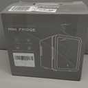 CUTIEWORLD Skincare Fridge With Dimmable LED Light Mirror, 4L Makeup Mini Fridge for Bedroom, Car, Office & Dorm, Cooler & Warmer, Portable Small Refrigerator for Cosmetics, Skin Care and Food, Black