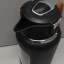 84 oz/2.5 Liter Glass Pitcher with Lid and Handle, Glass Carafe/Jug for Hot/Cold Water, Large Iced Tea Pitcher for Coffee, Juice and Homemade Beverage (Black)