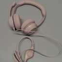 Logitech H390 Gaming Headphones, Wired Headphones with Mic, USB Headset with Microphone for PC, Noise Cancelling Microphone for Video Meetings, Music, Gaming - Rose (1 Pack)