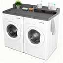 Washer Dryer Countertop with Shelf, HDPE 2-Tier Laundry Topper, 54" W x 27.6" D
