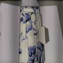 Mayfair Linen 100% Organic Cotton Printed Sheets Full Size - Percale Weave Cotton Full Size Sheet Set (4 PC, Floral Blue), Soft & Crisp, GOTS Certified, Cooling Sheets, 16" Deep Pocket