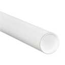 BOX USA Cardboard Tubes with Caps, 18"L x 3"W x 3"H, Pack of 24 | Poster Tube for Mailing and Storage of Blueprints, Artwork, Crafts, Long Art Holder, 18 inches