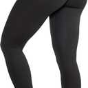 Women's Yoga Pants 7/8 High Waisted Workout Yoga Leggings for Women Butt Lifting Tummy Control Booty Tights (X-Large, Black)