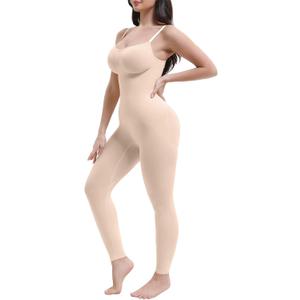 SHAPERX Hourglass Leggings 360 Compression 2 Sizes Look Full Body Shaper Breathable No Roll Down, L-XL