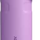 Stanley IceFlow Flip Straw 2.0 Water Bottle 16 oz | Built-In Straw with Larger Opening | Lightweight and Leak Resistant | Insulated Stainless Steel | BPA-Free | Lilac