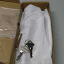 Keyed Sliding Patio Glass Door Handle Set Fits for Truth Legacy & Sash Controls P/N #2265, 45 Keyway w/o Mortise Lock, 3-15/16" Hole Centers, Non-Handed, White Diecast, B Position
