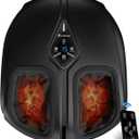 Shiatsu Foot Massager with Heat,Vibration,Air Compression and Deep Kneading for Plantar Fasciitis, Neuropathy,Improve Foot Wellness,Gifts for Women & MenBlack