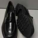 Paul Green Women's Samone Loafer, Black Brushed Leather, 7.5