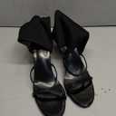 Women's Stretchy Cloth High Top Two Strapy Stiletto Gladiator Sandals Sexy Open Toe High Heel Summer Elastic Ankle Boot Sandals for Summer Dress Wedding Party Daily Wear Shoes (9, Black)