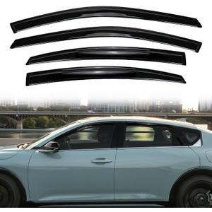 Tape-On Window Visors Rain Guards for 2025 2026 Kia K4, Window Deflectors, Reduce Wind Noise & Weather Protectionr for 2025 2026 Kia K4 Accessories (4 PCS)