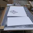 BONEWEI White Bathroom Mirror,60x36 inch Wall Mirror for Bathroom Wall Mounted,Rectangle Mirror for Bathroom Over Sink,Modern Frame Round Corner for Living Room,Bedroom Entryway,Horizontal/Vertical