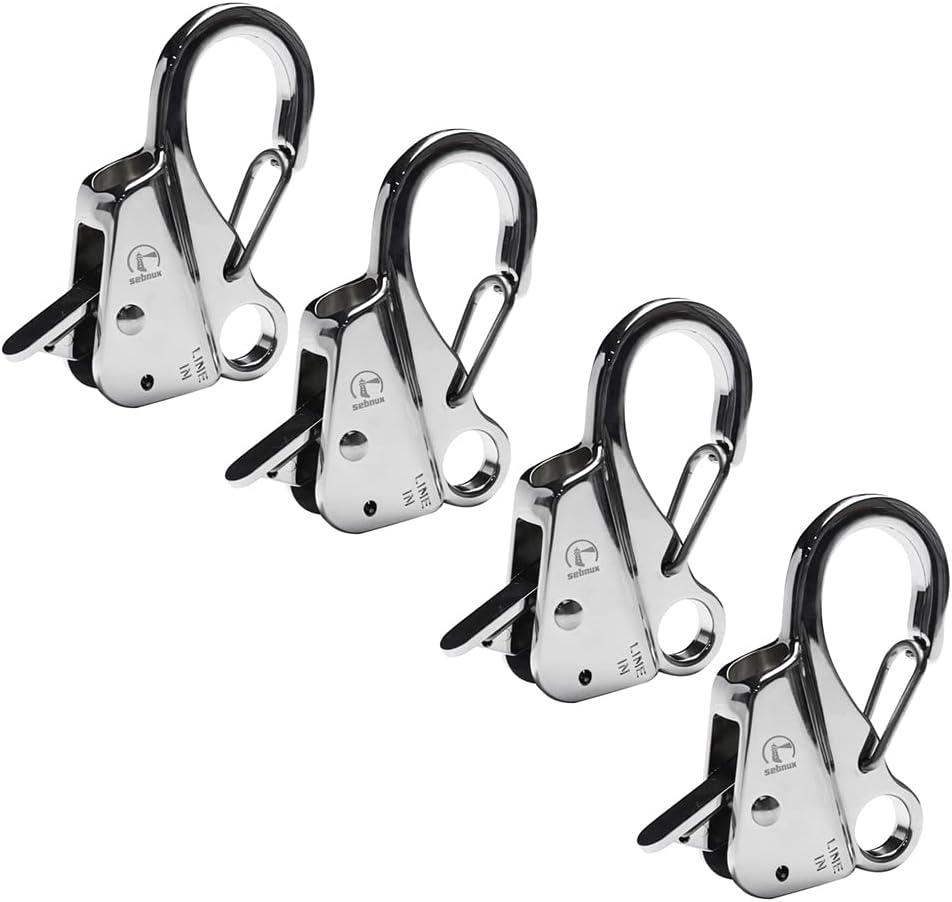 Stainless Steel Boat Fender Clip Boat Fender Quick Release Clip Boat Bumper for Docking Ideal for Boat Docking