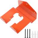 1 Pack Weed Eater Hanger Wall Mounted Weedeater Garage Trimmer Rack Heavy Duty Garden Tool Hanger Steel Weed Whackers Holder Organizer Hooks for Grass Garden Tools (Orange)