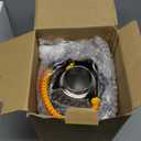 One Gallon Water Bottle Insulated, Triple Wall Vacuum Cold for 48 Hrs & Leak-proof & Non-BPA, 128oz Large Sports Stainless Steel Water Jug with Paracord Handle Straw Spout Lids & DIY Stickers (Orange Gradient)