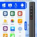 2 x USB Type C Wireless Presentation Clicker with Volume Remote Control, Presenter Remote & PowerPoint Slide Advancer for Mac, Computer, Laptop, Keynote, Google Slide