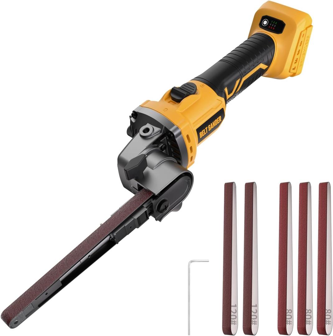 20V Cordless Deatil Belt Sander Compatible with DEWALT 20V MAX Battery