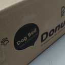 Donut Dog Bed - Premium Comfort for Anxiety Relief - Fluffy & Calming Design with Ultra-Plush Support | Cozy Round Dog Bed with Super Soft Circle Style (Size L Dark Grey)