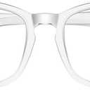 Reading Glasses for women Blue Light Blocking Glasses Filter UV Square Lightweight Readers Glasses for Men and Women (Transparent)