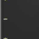 INFUN Telescoping 3 Ring Binder, Portable Plastic Binder with Telescoping Spine, 0.75 inch Rings Foldable Front Cover Holds 8.5" x 11" Paper for School,Office and Homes-Black