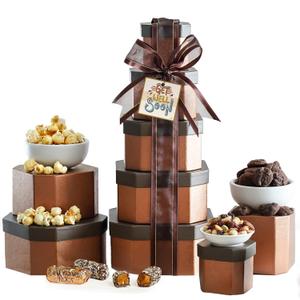 Get Well Basket Tower  Care Package with Gourmet Snacks for Women & Men, After Surgery Gifts, Thinking of You Treats, Feel Better Soon Gift Box by Broadway Basketeers Get Well Basket Tower  Care Package with Gourmet Snacks for Women & Men, After Surgery Gifts, Thinking of You Treats, Feel Better Soon Gift Box by Broadway Basketeers