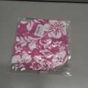 ZIW Girls Pinkish-Red Tropical Cosmos Flower Sundress Kids Hawaiian Costume with Luau Party Accessories Halloween Costumes (7-8 Years)