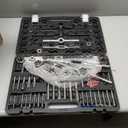 Tap and Die Set, 116-Piece Include Metric and SAE Size, Bearing Steel Taps and Dies, Essential Threading Tool for Cutting External Internal Threads, with Complete Accessories and Storage Case