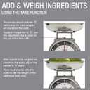 Taylor Mechanical Kitchen Food Scale with Bowl, Weighs Up to 11lbs, Measures in Grams and Ounces, Analog Cooking Scale for Baking, Black and Silver