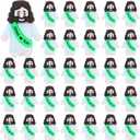 2 x ILHSTY 32 Pcs Little Jesus Figures  Mini Rubber Jesus Toys Jesus Love You for Easter Egg Fillers Egg Hunts Religious Party Favors Gifts Hide and Seek Baptism Gifts Sunday School (Green)