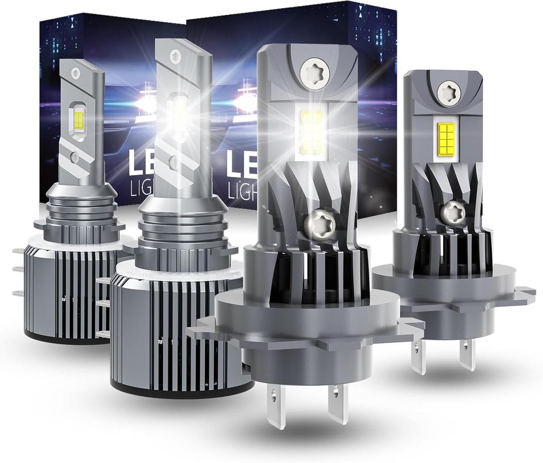 Light Bulbs Compatible for VW Golf 2010-2017, High and Low Beam, 6500K Cool White, Plug and Play, 5000 Lumens, 4 PCS