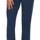 BATHRINS Women's Lightweight 7/8 Golf Pants 4-Way Stretch Ankle Sweatpants with Deep Pockets for Workout,Casual,Work Navy, X-Large