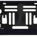BLVD-LPF OBEY YOUR LUXURY Standard Black Euro License Plate Holder - Universal Mounting Frame/Bracket, Black