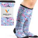 Viasox Compression Socks for Women and Men, Knee High Socks 12-15 mmhg Circulation Support for Flight, Travel, Daily