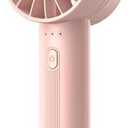 Mini Portable Fan, 3 Adjustable Speeds for Handheld Fan, 2600mAh Battert Capacity with 3-16H Usage Time and Newly Upgraded Motor, Best Gifts for men and Women (Pink)