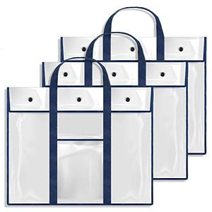 GAMENOTE 3 Pack Large Poster Storage Bag (31.5"×25.5") Bulletin Board Holder Art Portfolio Container for Teachers Classroom Organization for Anchor Chart Paper for Kids Artwork