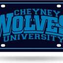 Rico Industries NCAA Cheyney Wolves Metal Auto Tag 6" x 12" - Great for Truck/Car/SUV (Team Color)