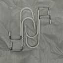 FYY Over The Door Hooks, 4 Pack Hangers Hooks with Rubber Prevent Scratches Heavy Duty Organizer for Living Room, Bathroom, Bedroom, Kitchen Hanging Clothes, Towels, Hats, Coats, Bags White (Short)