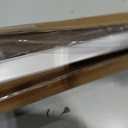 No Drill Cordless Vinyl Mini Blinds,White,40.5" W x 48" H
