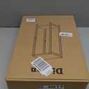 Tall Plant Stand Indoor, 31 Inch Plant Stands, 2 Tier Metal Plant Stand with Heavy Duty Wood, Rustic Brown and Black